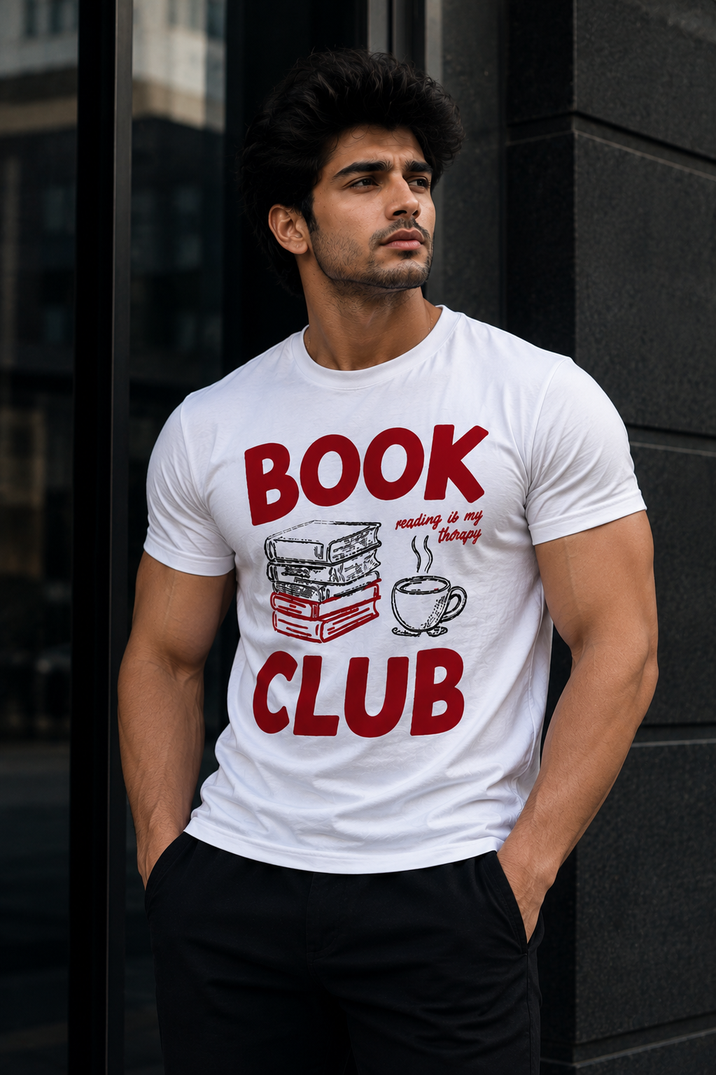 Book Club Graphic Cotton T-Shirt