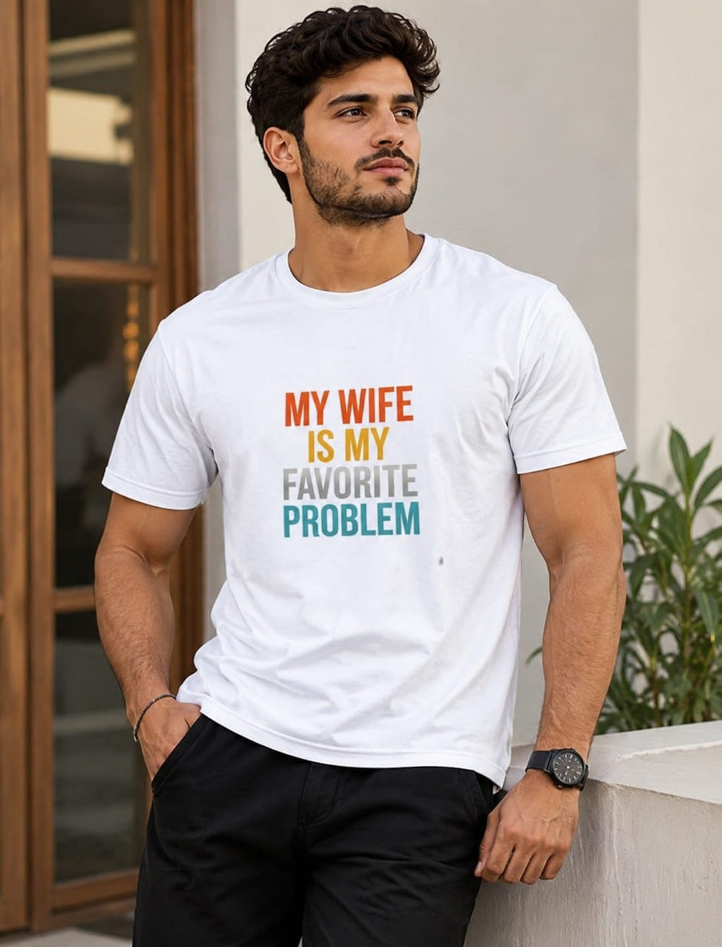 My Wife Is My Favorite Problem – Premium Graphic T-Shirt ❤️