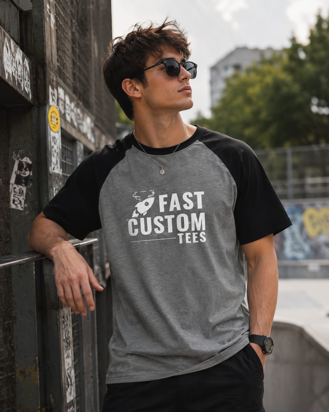 unisex Oversized Raglan T-Shirt